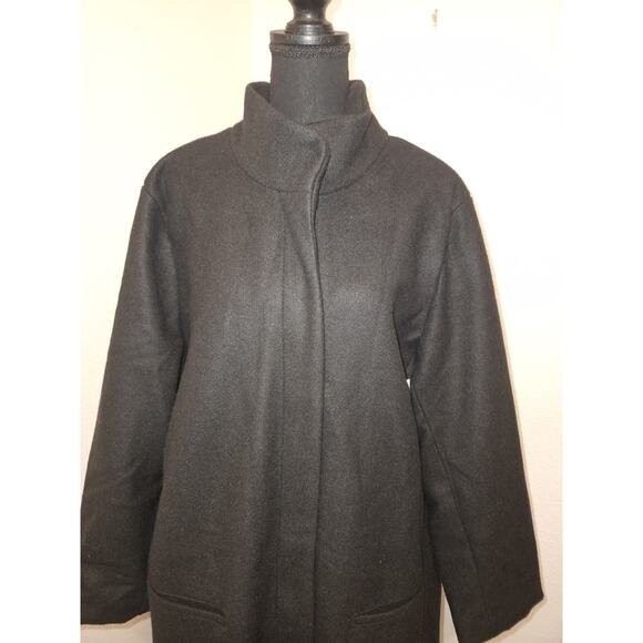 NWT! Old Navy Coat Mid Length Black Plus Size 3XL - Picture 2 of 10